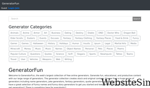 generatorfun.com Screenshot