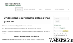 geneticlifehacks.com Screenshot