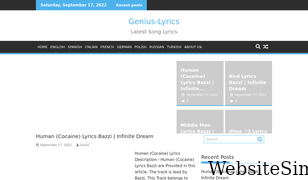 genius-lyrics.com Screenshot