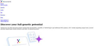 genomelink.io Screenshot