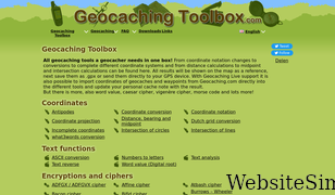 geocachingtoolbox.com Screenshot