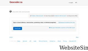 geocoder.ca Screenshot