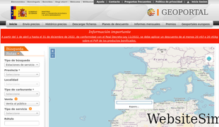 geoportalgasolineras.es Screenshot