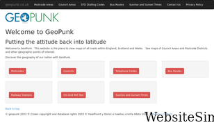 geopunk.co.uk Screenshot