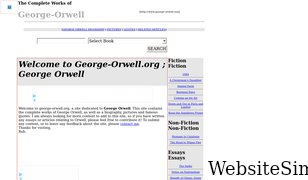 george-orwell.org Screenshot