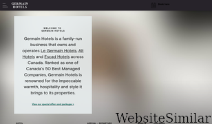 germainhotels.com Screenshot