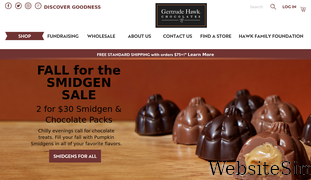 gertrudehawkchocolates.com Screenshot