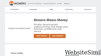 getmonero.org Screenshot