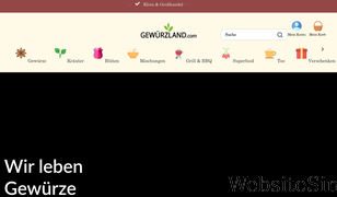 gewuerzland.com Screenshot