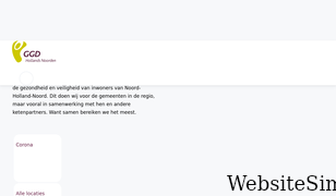 ggdhollandsnoorden.nl Screenshot