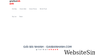 giaibainhanh.com Screenshot