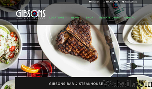 gibsonssteakhouse.com Screenshot