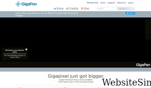 gigapan.com Screenshot