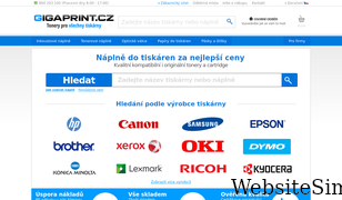 gigaprint.cz Screenshot