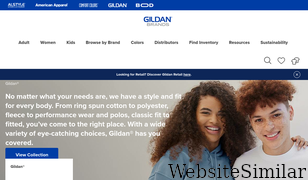 gildanbrands.com Screenshot