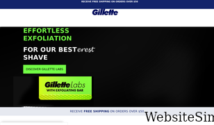 gillette.com.au Screenshot