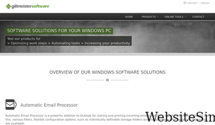 gillmeister-software.com Screenshot