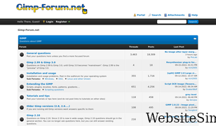 gimp-forum.net Screenshot