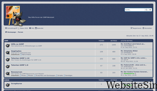 gimp-werkstatt-forum.de Screenshot