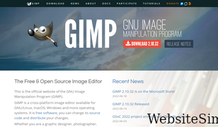 gimp.org Screenshot