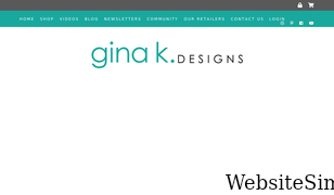 ginakdesigns.com Screenshot