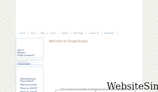 gingerscraps.net Screenshot