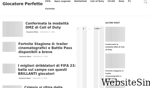 giocatoreperfetto.com Screenshot
