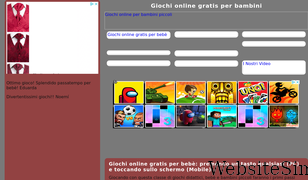 giochionlineperbambini.com Screenshot