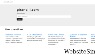 giranelli.com Screenshot