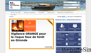gironde.gouv.fr Screenshot