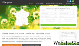 gitedegroupe.fr Screenshot