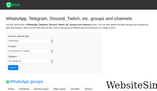 givemegroups.com Screenshot