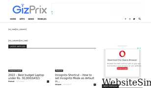 gizprix.com Screenshot