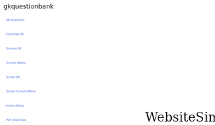 gkquestionbank.com Screenshot