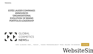 globalcosmeticsnews.com Screenshot