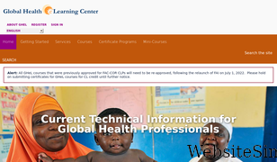 globalhealthlearning.org Screenshot