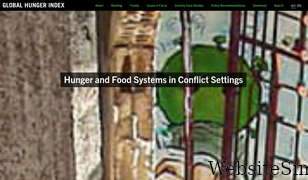 globalhungerindex.org Screenshot