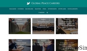 globalpeacecareers.com Screenshot