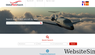 globalplanesearch.com Screenshot