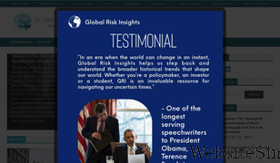 globalriskinsights.com Screenshot