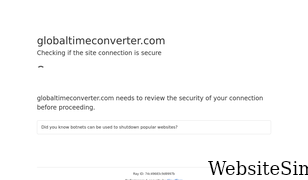 globaltimeconverter.com Screenshot