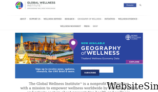 globalwellnessinstitute.org Screenshot