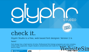 glyphrstudio.com Screenshot