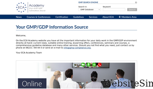gmp-compliance.org Screenshot