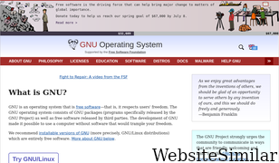 gnu.org Screenshot