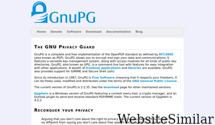 gnupg.org Screenshot
