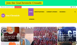goachronicle.com Screenshot