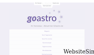 goastro.de Screenshot