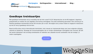 goedkoop-treinkaartje.nl Screenshot