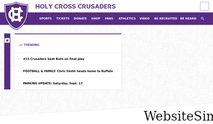 goholycross.com Screenshot